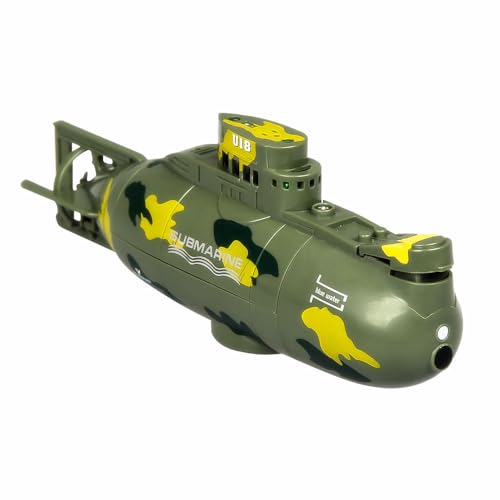 OBEST Mini RC U-Boot-Spielzeug, Ferngesteuerte Tauchboot Modell, 6 Kanal Simuliertes militärisches Tarnunterseeboot, Elektrisches Unterwasserschiff Geburtstagsgeschenk für Kinderab 3 Jahren OBEST Mini RC U-Boot-Spielzeug, Ferngesteuerte Tauchboot Modell, 6 Kanal Simuliertes militärisches Tarnunterseeboot, Elektrisches Unterwasserschiff Geburtstagsgeschenk für Kinderab 3 Jahren von OBEST
