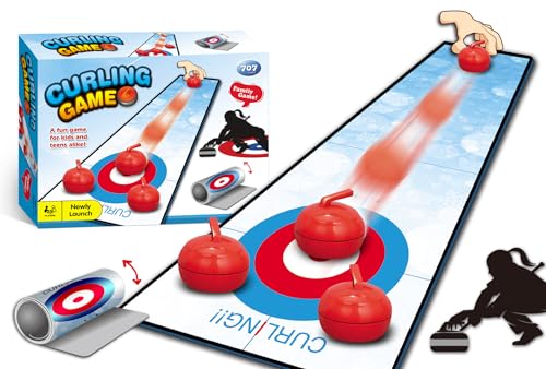 OBEST Mini Tisch Curling Spiel,Tischhockey Schlachtspiel,Shuffleboard Tragbare Faltbare Spielunterlage,Haus, Büro,Partytisch Familienspiel OBEST Mini Tisch Curling Spiel,Tischhockey Schlachtspiel,Shuffleboard Tragbare Faltbare Spielunterlage,Haus, Büro,Partytisch Familienspiel von OBEST