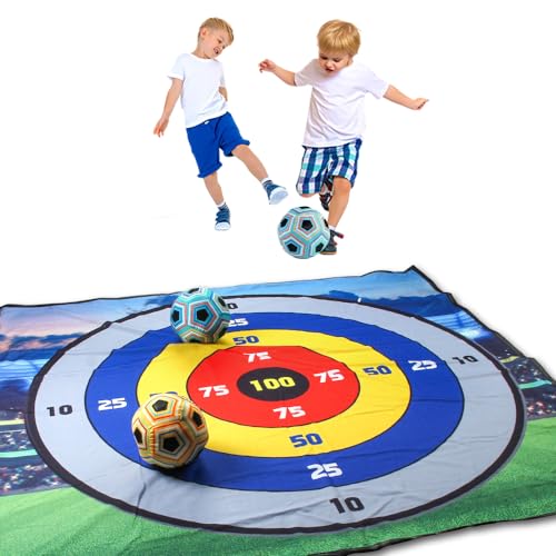 OBEST Fußball Spielset für Kinder, Fußball Spielmatte Set, 2 Stück Weich Spielzeug Sportspaß,für Garten Indoor Outdoor Spiele Kreative Geschenke OBEST Fußball Spielset für Kinder, Fußball Spielmatte Set, 2 Stück Weich Spielzeug Sportspaß,für Garten Indoor Outdoor Spiele Kreative Geschenke von OBEST