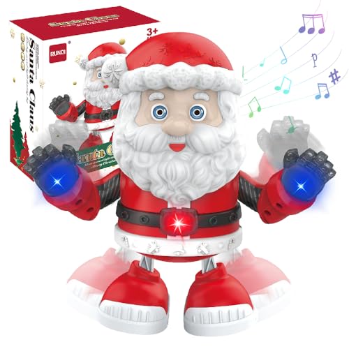 OBEST Weihnachtsmann Roboter Spielzeug,Twerking Santa Claus Schaukel,Puzzle Spielzeug mit Musik und Beleuchtung,Geeignet für Kinder von OBEST