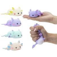 Quetsch-Axolotl Anti-Stress-Toy in Pastell, 12 cm (sortiert, Farbe nicht wählbar) von OBILO we trade trends.