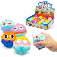 Display 12 Eye Popper Fidget Ball, 7 cm gemischt von OBILO