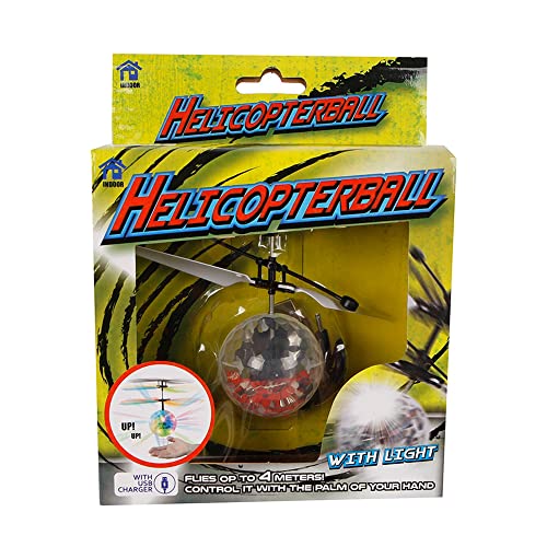 Helicopter Ball mit Licht: Mini-Helicopter mit LED Licht-Effekten; Fliegt selbstständig bis zu 4 Meter hoch! von OBILO