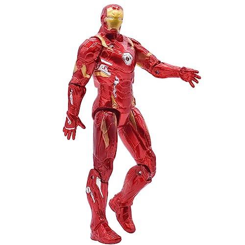 OBLRXM Iron-Man Figure, A-vengers Titan Hero Serie Iron-Man Action-Figur, Hero Figuren für Kinder, A-vengers Anime Spielzeug Statue beliebte Model Actionfigur, Geeignet für Kinder ab 4 Jahren von OBLRXM
