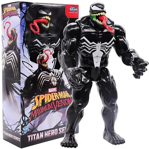 OBLRXM Venom Figur, Spider-Man Maximum Venom Titan Hero Action-Figur, Spiderman Figur, Avengers Figuren, 30 cm große Action-Figur, inspiriert durch das Venom Movie, Für Kinder ab 4 Jahren von OBLRXM