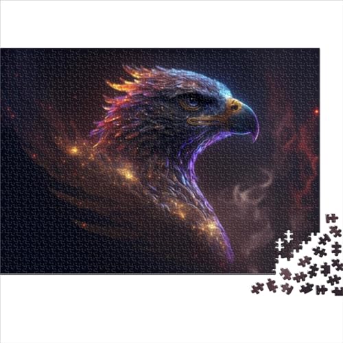 Puzzle Eagle, 500-teiliges Puzzle für Erwachsene, Holzpuzzle für Erwachsene, Lernspielzeug, 52x38cm von OBUMI