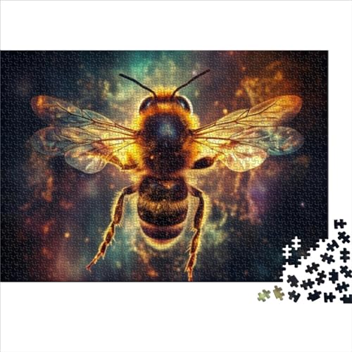Puzzles 1000 Teile für Erwachsene, Galaxie-Bienen-Puzzles für Erwachsene, geeignet für Erwachsene und Kinder ab 12 Jahren (Größe 75x50cm) von OBUMI