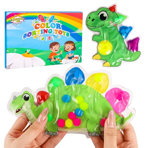 2er-Set Sensorisches Spielzeug, Spielzeug Dinosaurier Farbsortierspielzeug, Anti Stress Spielzeug, ADHS und Autismus Squeeze Spielzeug, ab 3+ Jahre 2er-Set Sensorisches Spielzeug, Spielzeug Dinosaurier Farbsortierspielzeug, Anti Stress Spielzeug, ADHS und Autismus Squeeze Spielzeug, ab 3+ Jahre von OCCOUMR