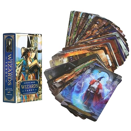 OCDSLYGB Moore Hexe Tarot Card Hexe Oracle Tarot Deck Schicksal Vorhersage Karten Spiel Set Fortune Telling Spiel Für Anfänger Tarot Karten Set Klassische Englische Version von OCDSLYGB