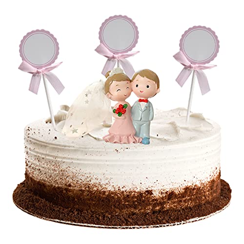 Tortendeko,Hochzeit Cake Topper Kuchendekoration für Braut und Bräutigam Cupcake Topper Tortendeko Harzverzierung Ornament für Autodekoration, Geburtstag, Vorschlag Kuchendekoration von OCDSLYGB