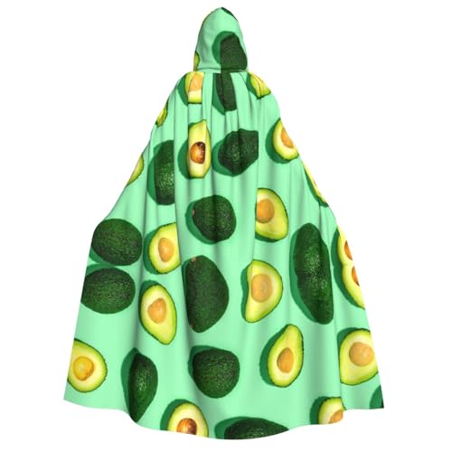 Avocado Fruit Adult Halloween Hooded Cloak Suitable For Role-Playing At Halloween Parties, Dances, Etc. von OCELIO