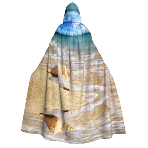 Ocean Seashell Adult Halloween Hooded Cloak Suitable For Role-Playing At Halloween Parties, Dances, Etc. von OCELIO