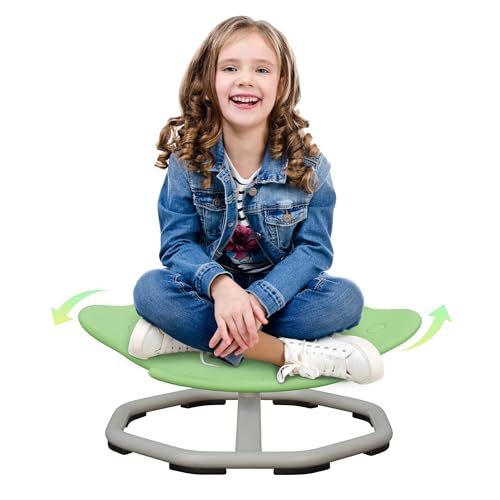 OCPO HOME Sensorischer Drehstuhl für Kinder, Sensorischer Kinderstuhl für Autismus, Balance Stuhl für Kinder, Training Physische Koordination und Gleichgewicht, 360°-Drehsitz Spielgeräte (UFO, Grün) OCPO HOME Sensorischer Drehstuhl für Kinder, Sensorischer Kinderstuhl für Autismus, Balance Stuhl für Kinder, Training Physische Koordination und Gleichgewicht, 360°-Drehsitz Spielgeräte (UFO, Grün) von OCPO HOME