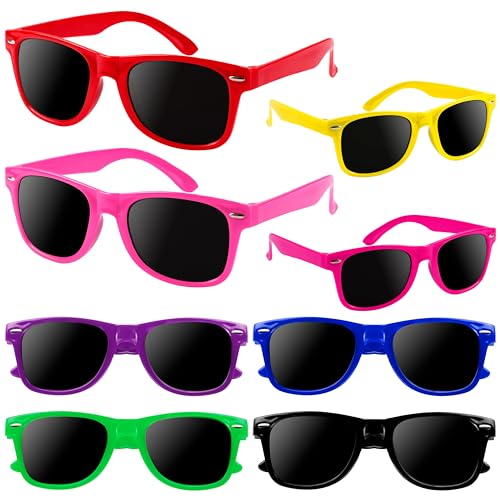 OCTERIC 24 Stück Kinder-Sonnenbrillen, Partygeschenke für Jungen und Mädchen im Alter von 3–8 Jahren, Neon-Sonnenbrille mit UV400-Schutz für Sommer, Strand, Pool, Party, Geburtstag, Abschluss OCTERIC 24 Stück Kinder-Sonnenbrillen, Partygeschenke für Jungen und Mädchen im Alter von 3–8 Jahren, Neon-Sonnenbrille mit UV400-Schutz für Sommer, Strand, Pool, Party, Geburtstag, Abschluss von OCTERIC