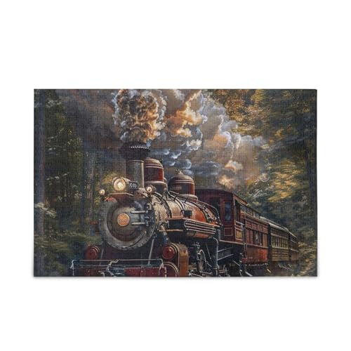 1000 Stücke Puzzle Dampfzug Herausfordernde Puzzle Spiel Lustig von ODAWA