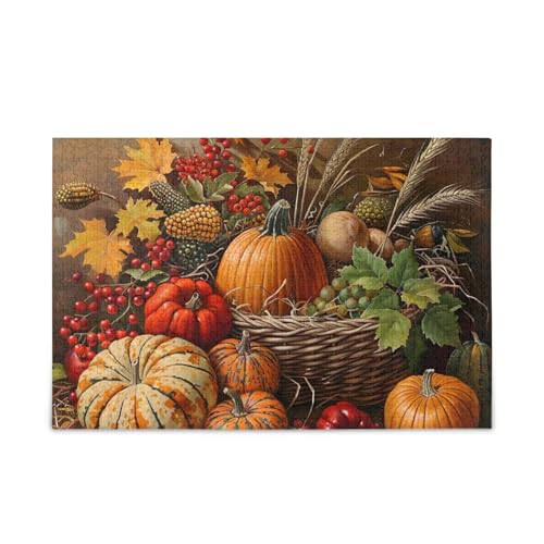 1000 Stücke Puzzle Retro Kürbis Braun Herausfordernde Puzzle Spiel 1000 Stücke Puzzle Retro Kürbis Braun Herausfordernde Puzzle Spiel von ODAWA