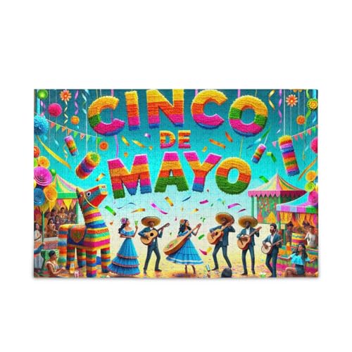 1000 Teile Puzzle Cinco De Mayo Mexiko Stabile 2 mm Puzzles Teile für Erwachsene Familien 1000 Teile Puzzle Cinco De Mayo Mexiko Stabile 2 mm Puzzles Teile für Erwachsene Familien von ODAWA