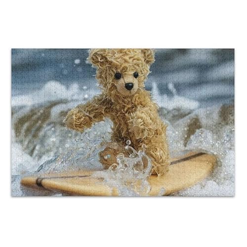 1000 Teile Puzzle Cool Bear DIY Geschenk Jigsaw Puzzles mit Mesh Aufbewahrungstasche Herausforderung Puzzle für Erwachsene 1000 Teile Puzzle Cool Bear DIY Geschenk Jigsaw Puzzles mit Mesh Aufbewahrungstasche Herausforderung Puzzle für Erwachsene von ODAWA