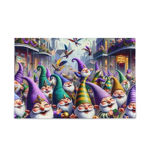 1000 Teile Puzzle Karneval Zwerge Retro Street Puzzle Spiel Home Wall Artwork für Erwachsene Familien von ODAWA
