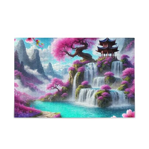 1000 Teile Puzzle Kirschblüten Wasserfälle Stabile 2 mm Puzzleteile Lustiges Puzzle für Erwachsene 1000 Teile Puzzle Kirschblüten Wasserfälle Stabile 2 mm Puzzleteile Lustiges Puzzle für Erwachsene von ODAWA