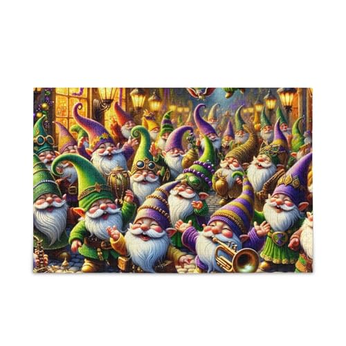1000 Teile Puzzle Lustige Karneval Wichtel Karneval Herausforderung Puzzlespiel Spaß Familie Aktivität von ODAWA