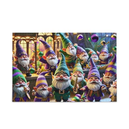 1000 Teile Puzzle Lustige Karneval Zwerge Puzzle Spiel Home Wall Artwork Spaß Familie Aktivität von ODAWA