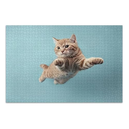 1000 Teile Puzzle Lustige Katze Cute Kitten Puzzle Spiel Home Wall Artwork Fun Family Activity von ODAWA