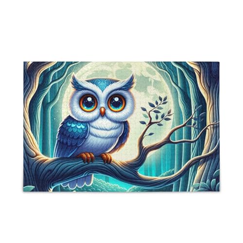 1000 Teile Puzzle Mystic Owl Blue Challenging Puzzle Game 1000 Teile Puzzle Mystic Owl Blue Challenging Puzzle Game von ODAWA