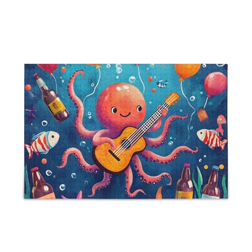 1000 Teile Puzzle Octopus Party Rot Stabile 2 mm Puzzleteile für Erwachsene Familien 1000 Teile Puzzle Octopus Party Rot Stabile 2 mm Puzzleteile für Erwachsene Familien von ODAWA