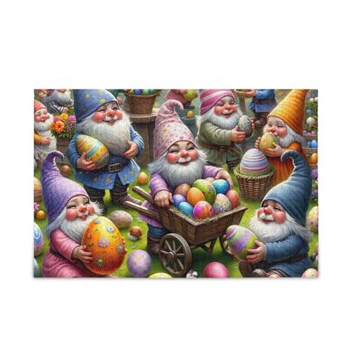 1000 Teile Puzzle Ostern Zwerge Spaß Puzzle Herausforderung Puzzle für Erwachsene von ODAWA