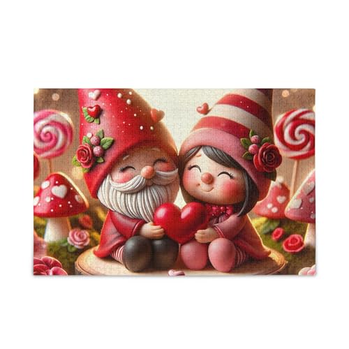 1000 Teile Puzzle Valentine Zwerge Rot Puzzle für Erwachsene Familien 1000 Teile Puzzle Valentine Zwerge Rot Puzzle für Erwachsene Familien von ODAWA
