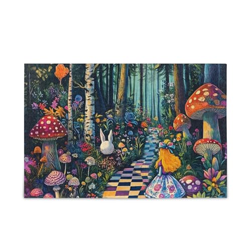 1000 Teile Puzzle Waldblau Herausforderung Puzzle Spiel Herausforderung Puzzle für Erwachsene von ODAWA