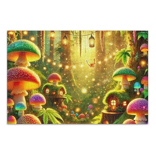 1000 Teile Puzzle Waldlaternen Gold Puzzle Spiel Home Wall Artwork Spaß Familie Aktivität von ODAWA