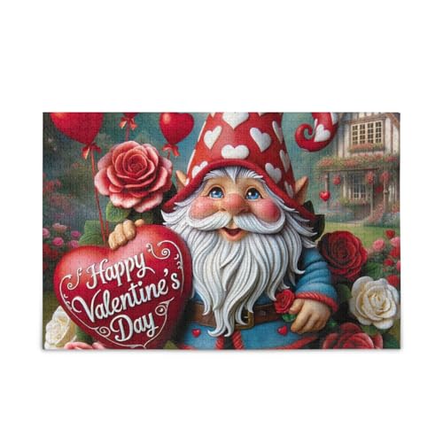 1000 Teile Puzzle Wichtel mit Luftballons Rot Puzzle Spiel Home Wall Artwork Lustiges Puzzle für Erwachsene von ODAWA