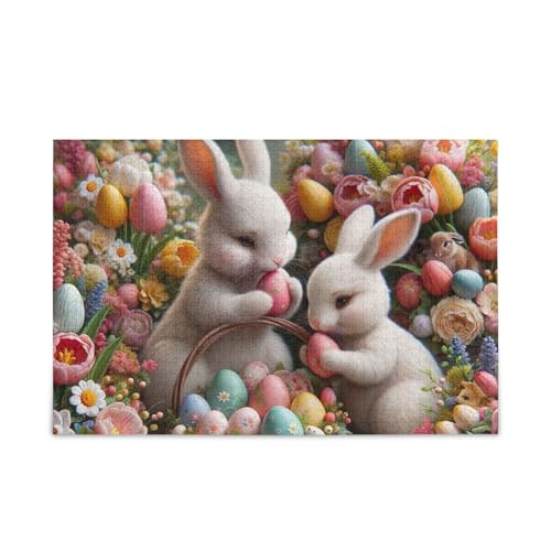 500-teiliges Puzzle, Osterhasen-Eier-Puzzle, stabile 2 mm lustige Puzzles für Erwachsene, 52,1 cm L x 37,8 cm B 500-teiliges Puzzle, Osterhasen-Eier-Puzzle, stabile 2 mm lustige Puzzles für Erwachsene, 52,1 cm L x 37,8 cm B von ODAWA