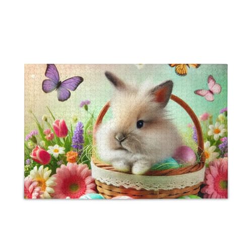 500-teiliges Puzzle, Osterhasenkorb, Pastell-Puzzle, stabile 2 mm Puzzleteile für Erwachsene, Familien, 52,1 cm L x 37,8 cm B 500-teiliges Puzzle, Osterhasenkorb, Pastell-Puzzle, stabile 2 mm Puzzleteile für Erwachsene, Familien, 52,1 cm L x 37,8 cm B von ODAWA