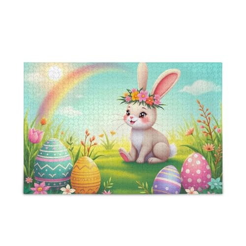 500-teiliges Puzzle, Regenbogen-Kaninchen-Puzzle, herausforderndes Puzzle-Spiel, Spaß, Familienaktivitäten, 52,1 cm L x 37,8 cm B 500-teiliges Puzzle, Regenbogen-Kaninchen-Puzzle, herausforderndes Puzzle-Spiel, Spaß, Familienaktivitäten, 52,1 cm L x 37,8 cm B von ODAWA