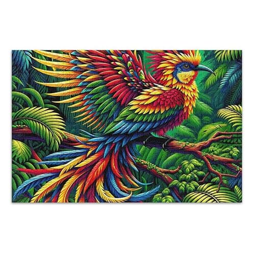 500-teiliges Puzzle, buntes Phoenix-Puzzle, herausforderndes Puzzle-Spiel, lustiges Puzzle für Erwachsene und Kinder, 52,1 cm L x 37,8 cm B 500-teiliges Puzzle, buntes Phoenix-Puzzle, herausforderndes Puzzle-Spiel, lustiges Puzzle für Erwachsene und Kinder, 52,1 cm L x 37,8 cm B von ODAWA