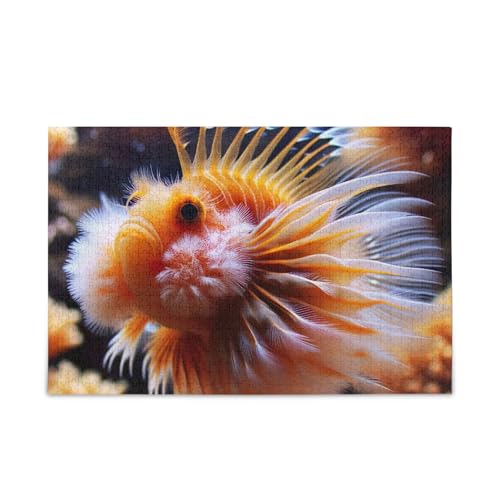 500-teiliges Puzzle, lustige goldene Meerestier-Puzzles, lustige Familienaktivitäten, 52,1 cm L x 37,8 cm B 500-teiliges Puzzle, lustige goldene Meerestier-Puzzles, lustige Familienaktivitäten, 52,1 cm L x 37,8 cm B von ODAWA