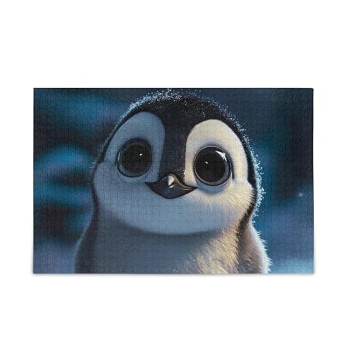 500-teiliges Puzzle, niedlicher Pinguin, große Augen, Puzzle, DIY-Geschenk, Puzzle mit Netz-Aufbewahrungstasche, lustige Puzzles für Erwachsene, 52,1 cm L x 37,8 cm B 500-teiliges Puzzle, niedlicher Pinguin, große Augen, Puzzle, DIY-Geschenk, Puzzle mit Netz-Aufbewahrungstasche, lustige Puzzles für Erwachsene, 52,1 cm L x 37,8 cm B von ODAWA