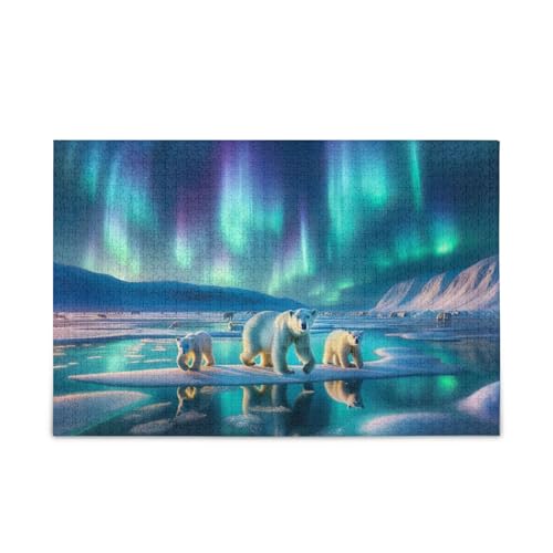 Aurora Polar Blue Puzzle Puzzles, Fertige Größe 29.5 "x 19.75" Aurora Polar Blue Puzzle Puzzles, Fertige Größe 29.5 "x 19.75" von ODAWA