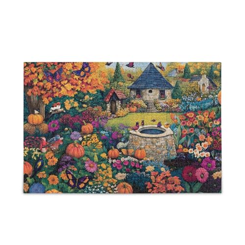 Charming Garden Yellow Puzzles Challenging Puzzle Game Challenge Puzzle for Adult, Finished Size 74.9 cm x 50.0 cm von ODAWA