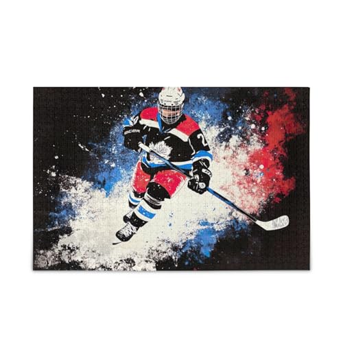 Coole Eishockey-Puzzle Solide 2mm Puzzle Funartikel, Fertiggröße 75cm x 50cm Coole Eishockey-Puzzle Solide 2mm Puzzle Funartikel, Fertiggröße 75cm x 50cm von ODAWA