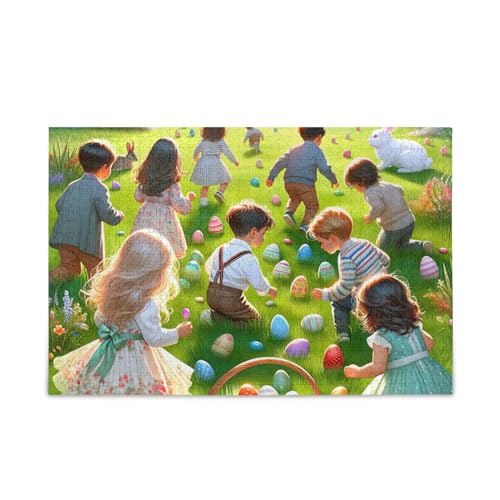 Happy Easter Day Puzzles 500 Teile Puzzle Spiel Home Wall Artwork Fun Family Activity von ODAWA