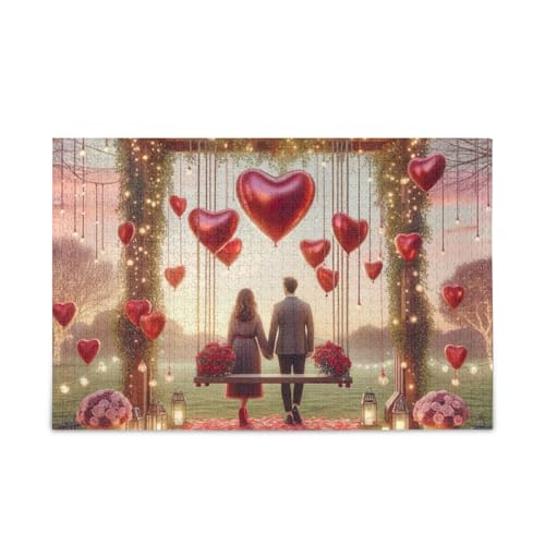 Love Archway Hearts Red Puzzle Puzzle Fun Family Activity, Fertige Größe 74,9 x 50 cm Love Archway Hearts Red Puzzle Puzzle Fun Family Activity, Fertige Größe 74,9 x 50 cm von ODAWA