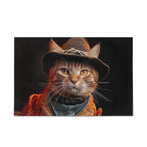 Lustiges, niedliches Tier-Puzzle-Spiel, Wandkunst, Herausforderung für Erwachsene, fertige Größe 74,9 x 50 cm von ODAWA