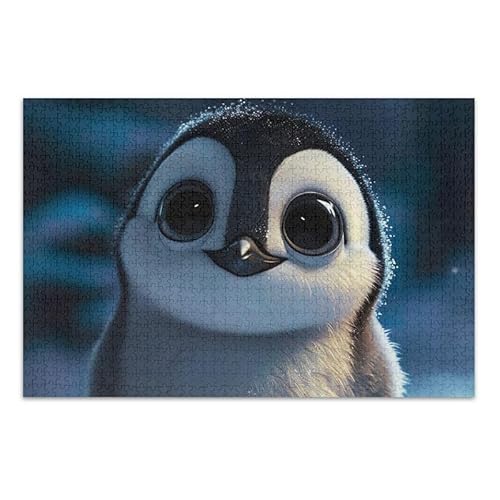 Niedlicher Pinguin Big Eyes 500 Teile Puzzle DIY Geschenk Puzzle mit Netz-Aufbewahrungstasche Niedlicher Pinguin Big Eyes 500 Teile Puzzle DIY Geschenk Puzzle mit Netz-Aufbewahrungstasche von ODAWA