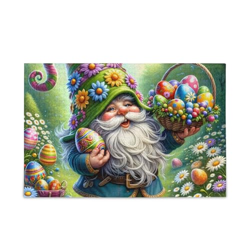 Spring Gnome Basket Puzzles DIY Gift Jigsaw Puzzles with Mesh Storage Bag for Adults, Families, Finished Size 74.9 cm x 50.0 cm Spring Gnome Basket Puzzles DIY Gift Jigsaw Puzzles with Mesh Storage Bag for Adults, Families, Finished Size 74.9 cm x 50.0 cm von ODAWA