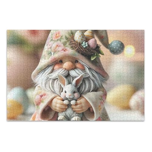 Süßer Zwerg beigefarbenes Puzzle, pädagogisches und lernendes Puzzle, Herausforderungspuzzle für Erwachsene, fertige Größe 74,9 x 50 cm von ODAWA