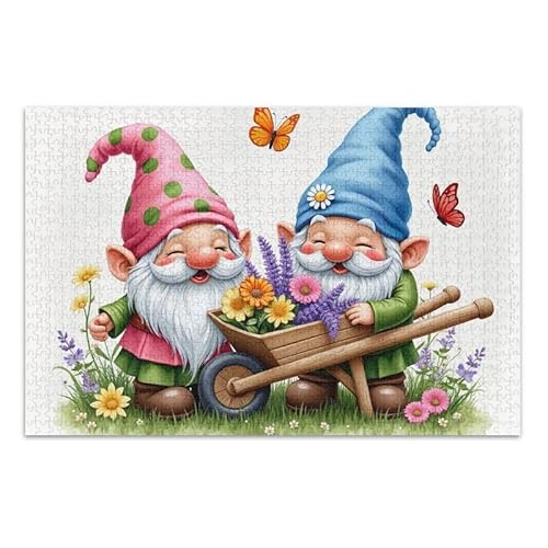 Zwerge Weiß Puzzle, 500 Teile Puzzle, DIY Geschenk, mit gestrickter Aufbewahrungstasche Puzzle Herausforderung Puzzle für Erwachsene Zwerge Weiß Puzzle, 500 Teile Puzzle, DIY Geschenk, mit gestrickter Aufbewahrungstasche Puzzle Herausforderung Puzzle für Erwachsene von ODAWA